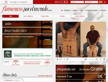 Tablet Screenshot of flamencosporelmundo.com